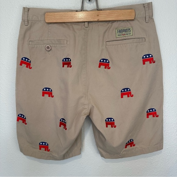 Fanpants Kahaki GOP Elephant Shorts - Picture 5 of 11